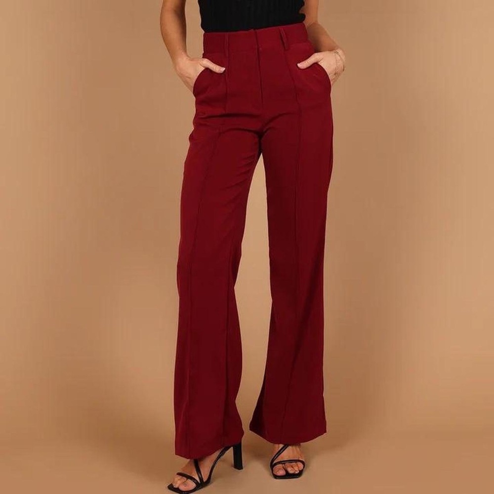 COPY - SNDYS BURLAND PANT - BURGUNDY